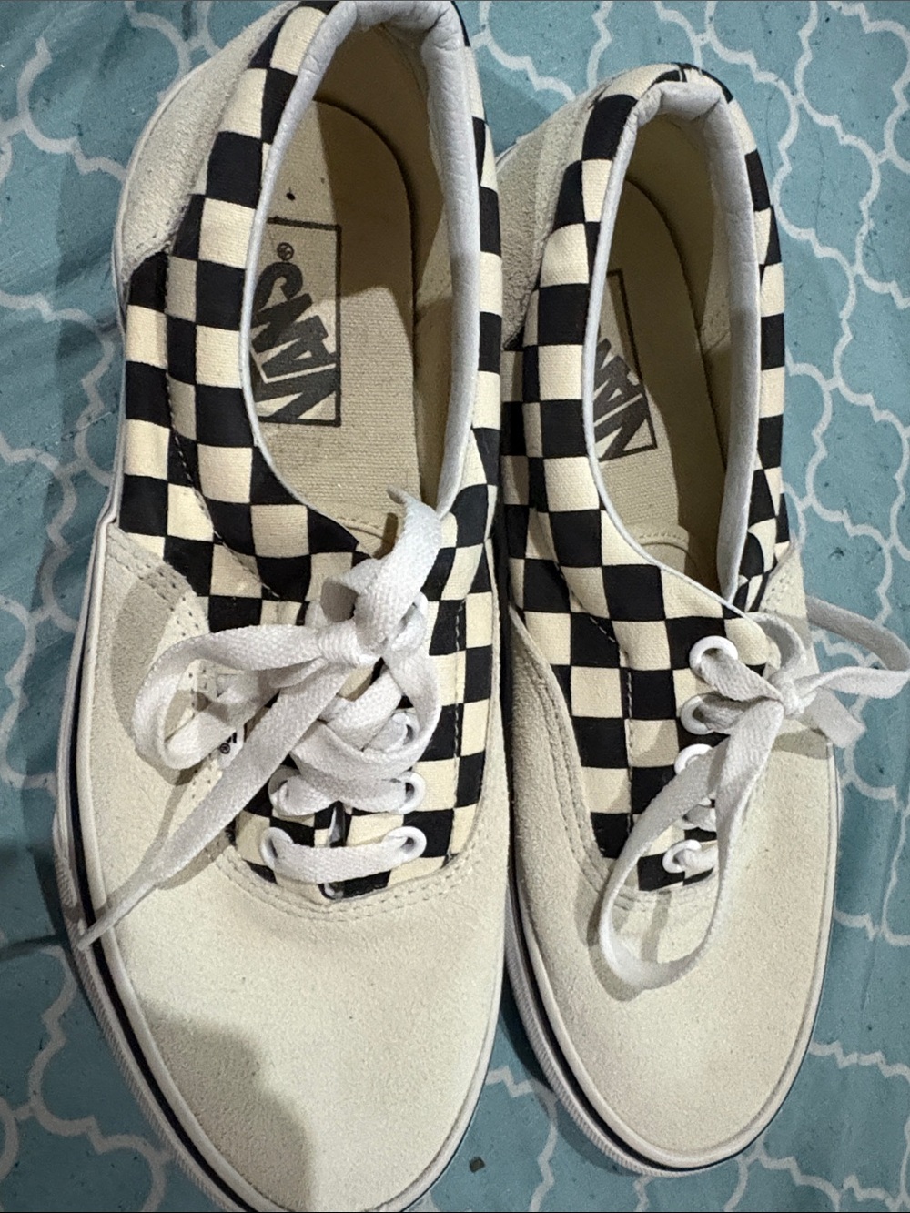 Vans Suede New Black & White Checkerboard Low-Top Sneakers